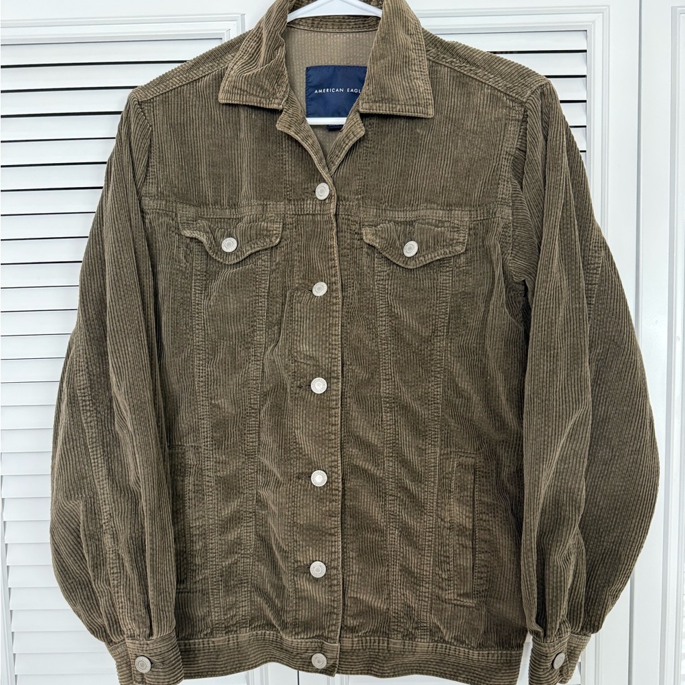 American Eagle '90s Boyfriend Oversized Corduroy Jacket size XXS